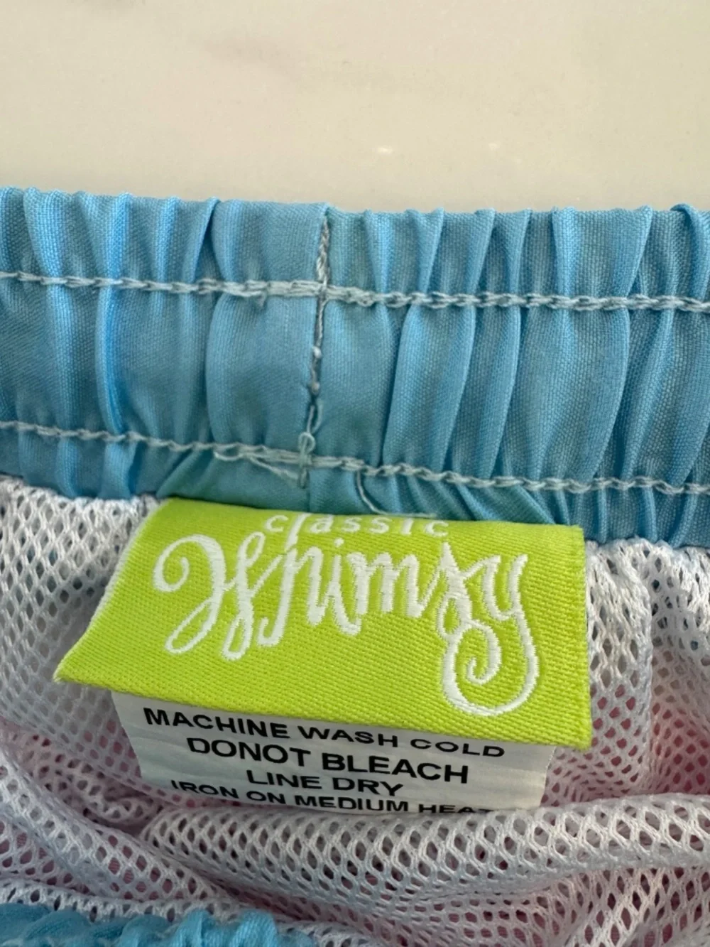 Classic Whimsy Boys Pastel Stripe Swim Trunks Pink Green Blue Size 6